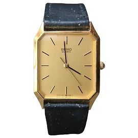 Seiko Chariot Montre Quartz Plaquée Or 9021-5240 Doré