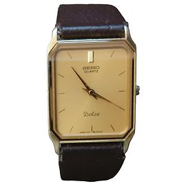 Seiko Dolce Gold-plated Quartz Watch 7731-5210 Golden