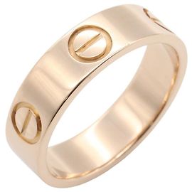 Cartier Love Ring in 18K Pink Gold Golden