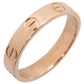 Bague Mini Love de Cartier en or rose 18K Doré