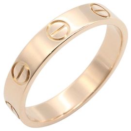 Cartier Mini Love Ring in 18K Pink Gold Golden