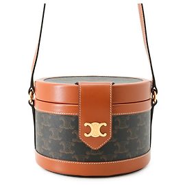 Céline Bolsa de Ombro Celine Triomphe Tambour Medium Outro