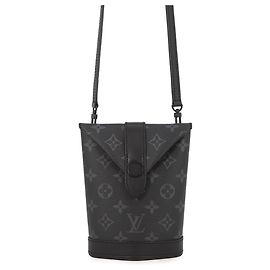 Louis Vuitton Monogram Eclipse Envelope Pouch Schultertasche Schwarz