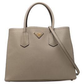 Sac à main Prada Cuir Double Beige
