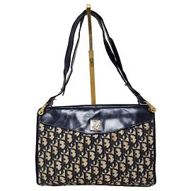Sac à main Christian Dior Diorissimo Beige et Bleu marine Beige Bleu Marine