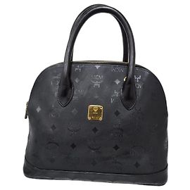 Borsa MCM Visetos Nylon Dome Nera Nero