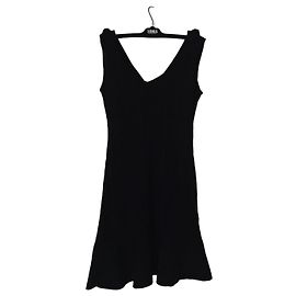 Sonia Rykiel schwarzes Strickkleid Schwarz