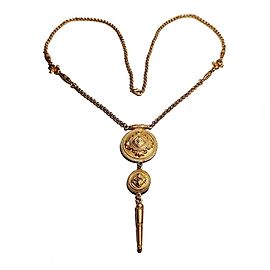 Autre Marque Collar Medallón Dorado Classiques Entier Dorado