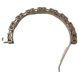 Givenchy Silberfarbenes Metall-Haarband Silber