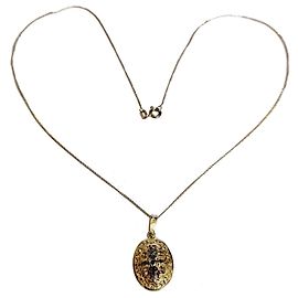 Autre Marque Colar de prata de lei Alice Caviness com pingente de filigrana Dourado