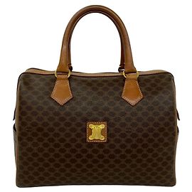 Céline Bolsa Celine Vintage Marrom Boston Bag Marrom