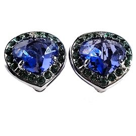 Orecchini Swarovski Swan cristallo blu Argento