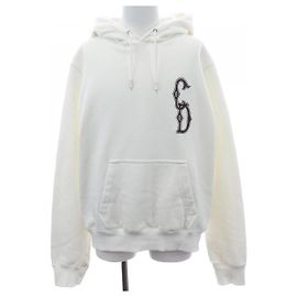 Sudadera con capucha de algodón Dior Blanco