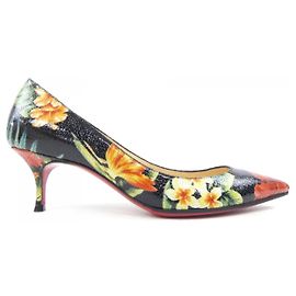 Escarpins Christian Louboutin Noir Rouge Vert