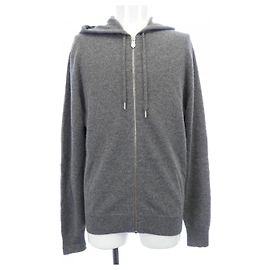 Sweat à capuche Hermès Maillon Chaine d'Ancre 100% Cashmere XS Marron