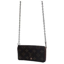 Louis Vuitton Monogram Pochette Felicie Wallet Brown Monogram