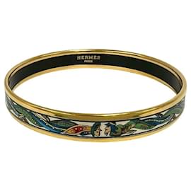 Hermès Bracelet jonc plaqué or Hermes Doré