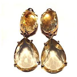 Autre Marque Boucles d'oreilles Bounkit Citrine Dorées Doré