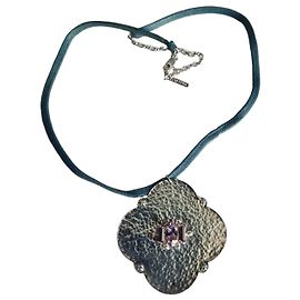 Collana Satellite in argento con pietre viola Argento Porpora