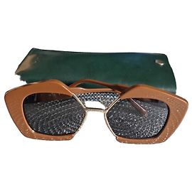 Marni Brown Acetate Sunglasses Brown