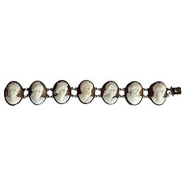 No Name Pulsera de Camafeo en Plata 800 Italiana Plata