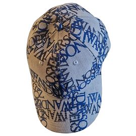 Cappellino monogramma JW Anderson - Blu e Beige Blu Beige