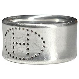 Hermès Bague Ruban Eclipse Hermes Argenté