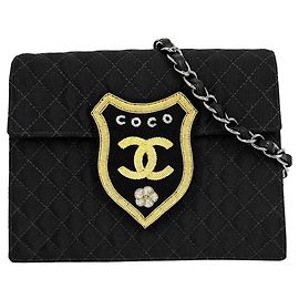 Chanel Matelassé Women's Shoulder Bag Black