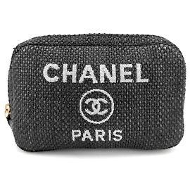 Pochette Chanel Deauville Coco Mark Nero