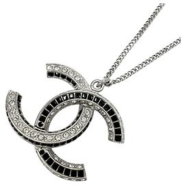 Collana con strass da donna Chanel Argento