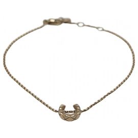 Pulseira de Charme Ajustável Chanel Matelassé Coco Crush Dourado