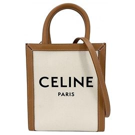 Céline Celine Women's Mini Vertical Cabas Handbag Brown Cream