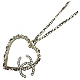 Collier pendentif cœur plaqué or Chanel Doré