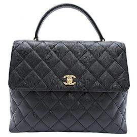 Borsa a mano matelassé da donna Chanel Nero