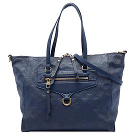 Louis Vuitton Blue Monogram Empreinte Lumineuse PM Bleu Autre