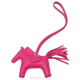 Charm per borsa Hermès Pink Milo agnello GriGri Rodeo PM Rosa Altro