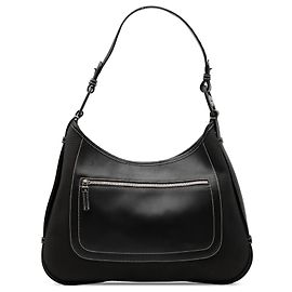 Salvatore Ferragamo Borsa a tracolla Ferragamo in tela nera e pelle Nero