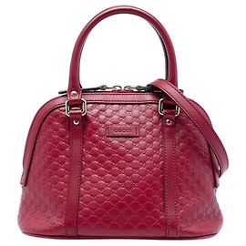 Bolso Gucci Red Mini Microguccissima Dome Satchel Roja