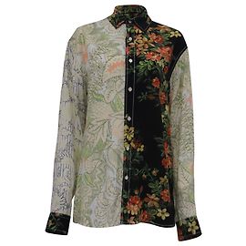 Camisa Jw Anderson con paneles de estampado floral en viscosa multicolor Multicolor