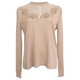 Fendi Pullover aus beiger Seide Beige