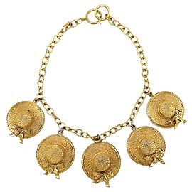Collier Chanel Vintage plaqué or Doré