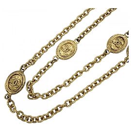 Collar largo Coco Mark para mujer Chanel Dorado