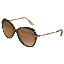 Jimmy Choo Oversized Square Sunglasses Black Golden