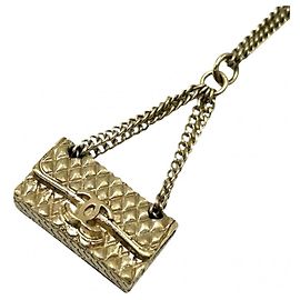Collana Chanel placcata oro con motivo Matelassé D'oro