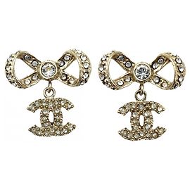 Boucles d'oreilles puces plaquées or Chanel Doré