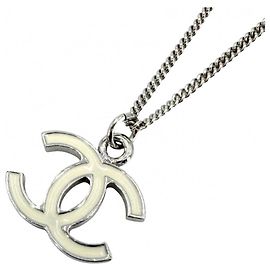Collar para mujer Chanel Plata Blanco