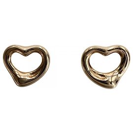 Pendientes de botón Elsa Peretti Open Heart para mujer Tiffany & Co. en oro rosa de 18K Otro