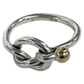 Tiffany & Co Tiffany Vintage Love Knot Ring Silber Golden