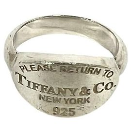 Tiffany & Co Tiffany Vintage Return to Oval Ring Silvery