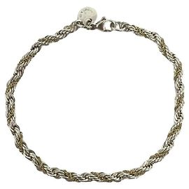 Tiffany & Co Pulseira Tiffany Twist Rope Prata Dourado